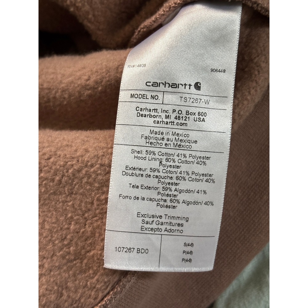 Carhartt Relaxed Fit Midweight Logo Sleeve Graphic Camo Sweatshirt Womens S - Picture 6 of 9